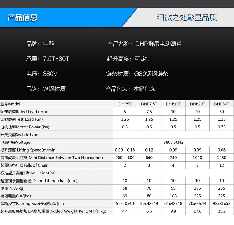 低速電動葫蘆產(chǎn)品信息